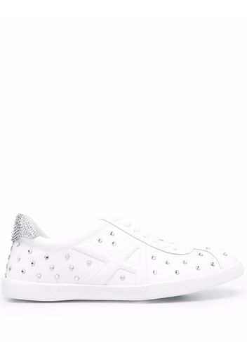 Aquazzura crystal-embellished sneakers - White