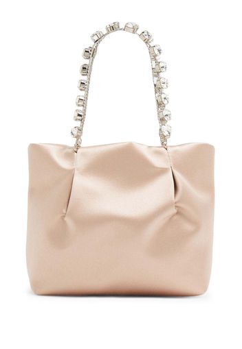 Aquazzura Galactic crystal-embellished tote bag - Neutrals