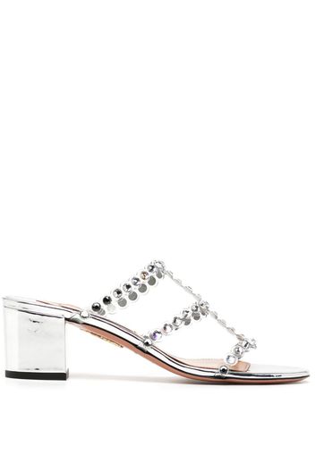 Aquazzura Tequila Plexi mules - Silver