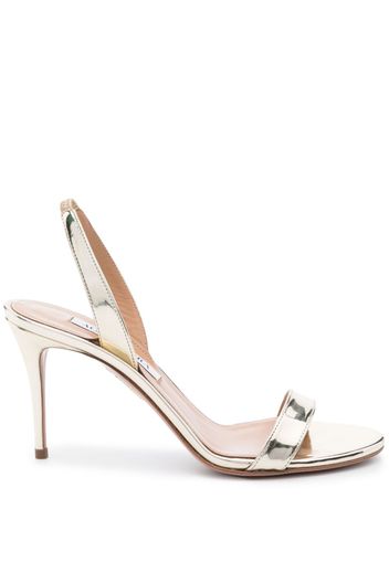 Aquazzura So Nude 85mm sandals - Gold