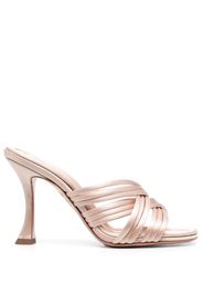 Aquazzura Oahu 100mm satin sandals - Neutrals