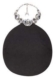 AREA crystal-embellished wool top - Black