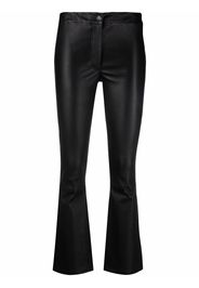 Arma cropped flared trousers - Black