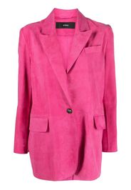 Arma single-breasted suede blazer - Pink