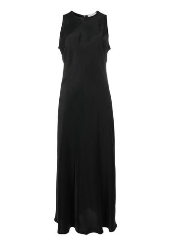 Asceno Valencia silk slip dress - Black