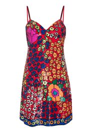 Ashish sequin floral-pattern dress - Red