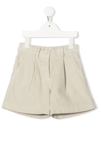 Aspesi Kids pressed crease corduroy shorts - Neutrals