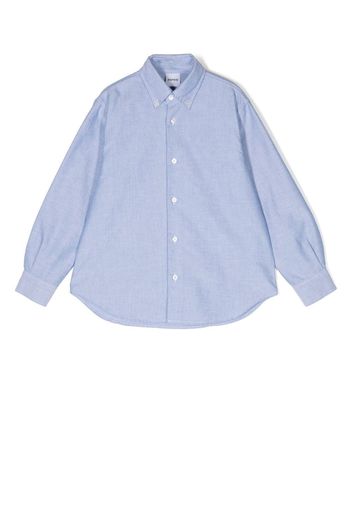 Aspesi Kids long-sleeved cotton shirt - Blue
