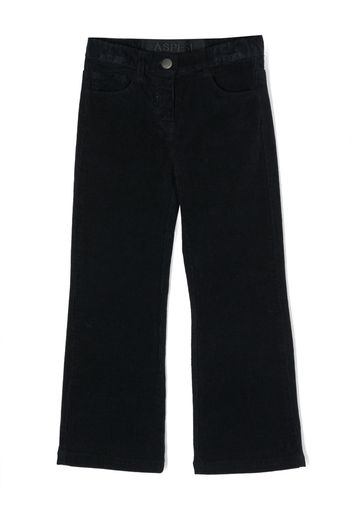 Aspesi Kids corduroy straight-leg trousers - Blue