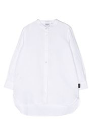 Aspesi Kids band-collar cotton shirt - White