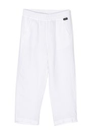 Aspesi Kids elasticated-waistband trousers - White