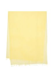 Aspesi Kids frayed-hem cotton scarf - Yellow