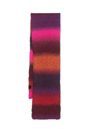 Aspesi Kids striped knitted scarf - Pink