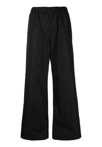 ASPESI wide-leg cotton trousers - Black