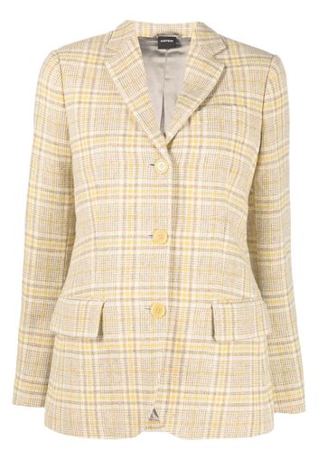 ASPESI checked single-breasted blazer - Neutrals