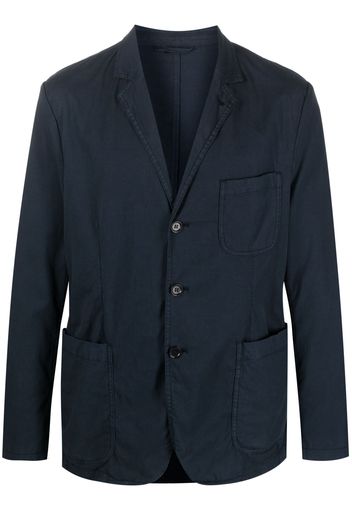 ASPESI single-breasted cotton-blend blazer - Blue