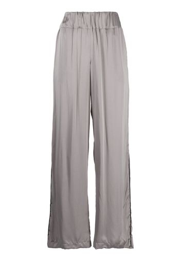 ASPESI elasticated-waist palazzo pants - Grey