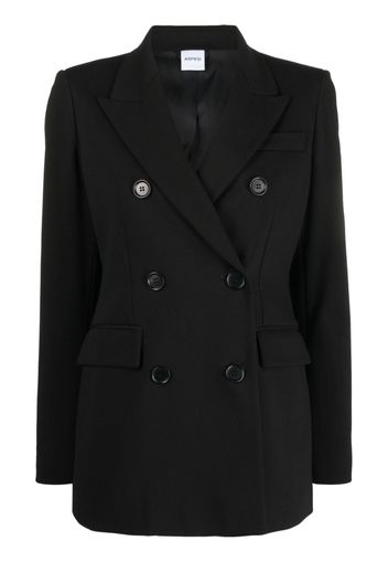 ASPESI long-sleeved double-breasted blazer - Black