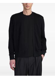 Attachment cotton cardigan - Black