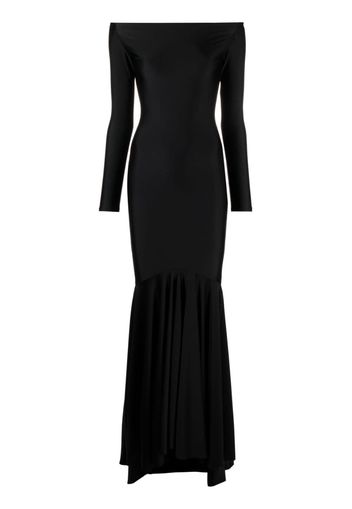 Atu Body Couture off-shoulder flared gown - Black