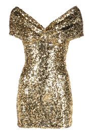 Atu Body Couture sequin-embellished off-shoulder minidress - Gold