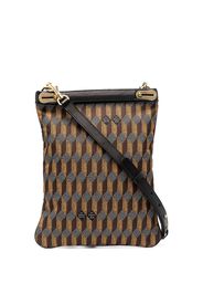 woven monogram shoulder bag