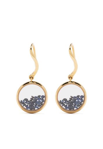 Aurelie Bidermann 18kt yellow gold sapphire Chivor drop earrings