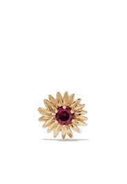 18kt yellow gold rhodolite Bouquet sing earring