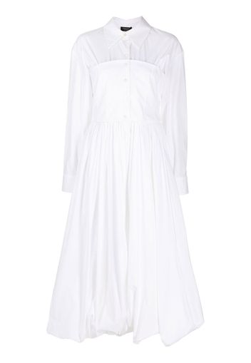 A.W.A.K.E. Mode corset-style shirt dress - White