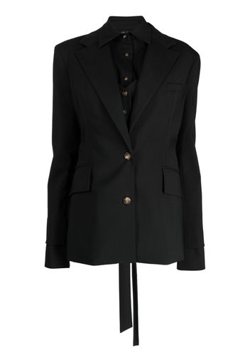 A.W.A.K.E. Mode cut-out tailored blazer - Black