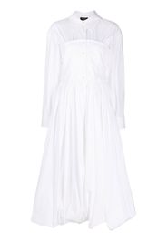 A.W.A.K.E. Mode corset-style shirt dress - White