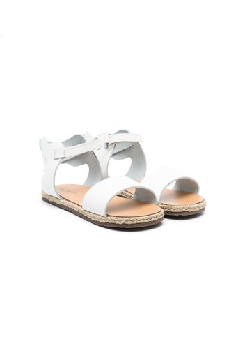 BabyWalker open-toe touch-strap sandalas - White