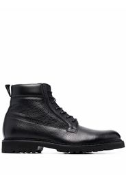Baldinini lace-up leather booties - Black