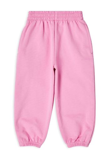 Balenciaga Kids high-waist cotton track pants - Pink