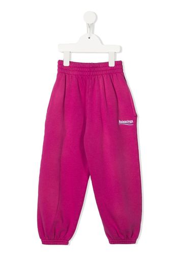 Balenciaga Kids Political Campaign track pants - Pink