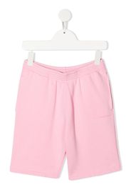 Balenciaga Kids elasticated-waist cotton shorts - Pink