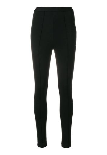 Balenciaga High waisted leggings with rear logo - Black