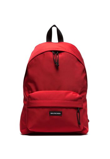 Balenciaga red Explorer dual compartment backpack