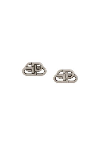 monogram stud earrings