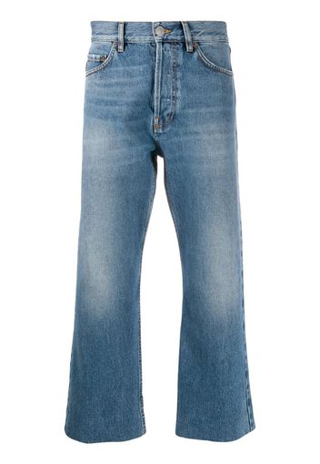 cropped straight-leg jeans