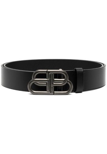 BB buckle leather belt