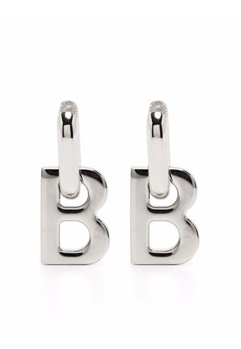 Balenciaga B Chain XS earrings - Silver