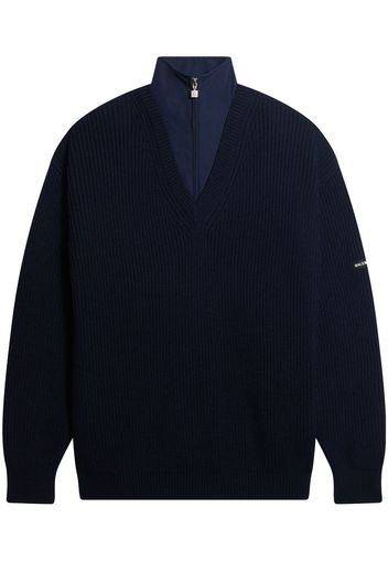 BALENCIAGA layered tracksuit jacket - Blue