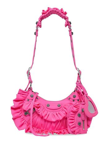 Balenciaga Le Cagole ruffles shoulder bag - Pink