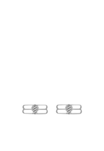 Balenciaga BB Icon stud earrings - Silver