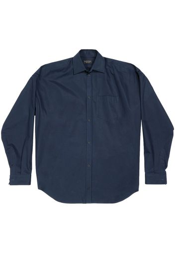 Balenciaga Cocoon long-sleeve shirt - Blue