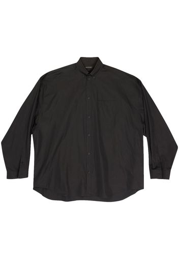 Balenciaga Oversized logo-print shirt - Black