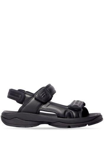 Balenciaga Tourist chunky faux-leather sandals - Black