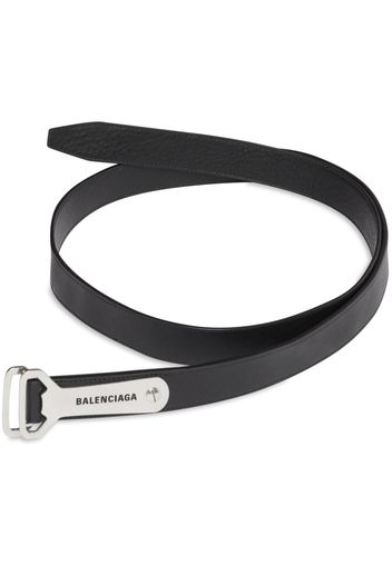 Balenciaga engraved-logo belt - Black