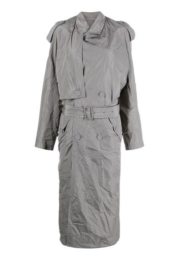 Balenciaga belted double-breasted trench coat - Grey